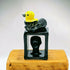 Balance - Small Black Head and Duckie Ceramic Sculpture