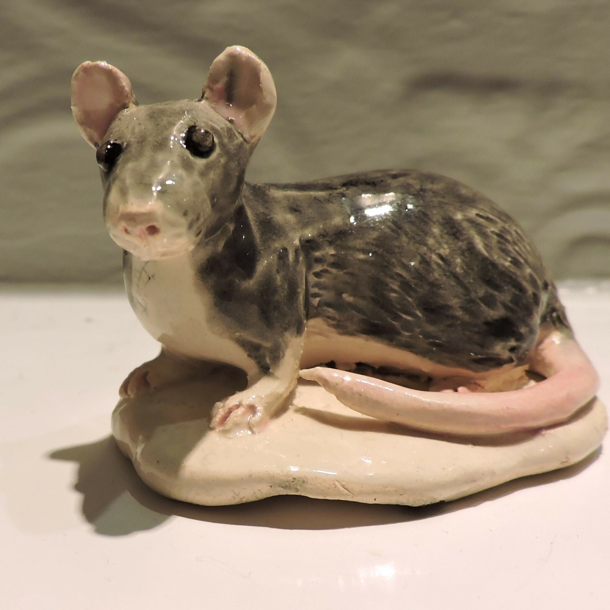 Ceramic rat sculpture- Rattus