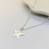 'Fallen Star' Sterling Silver Large Textured Star Pendant