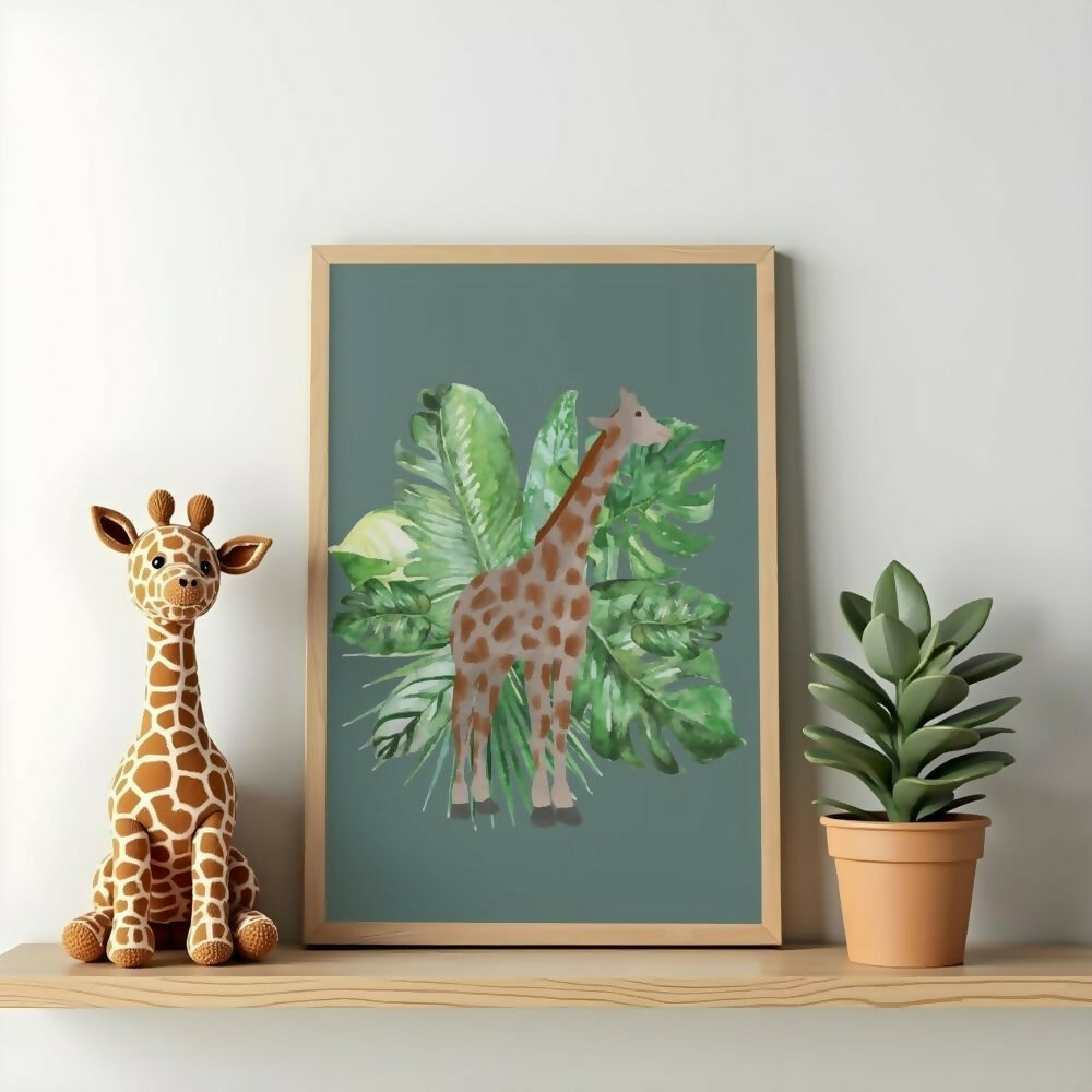 Giraffe Jungle Print