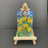 Daffodils Mini Oil Painted Canvas Fridge Magnet
