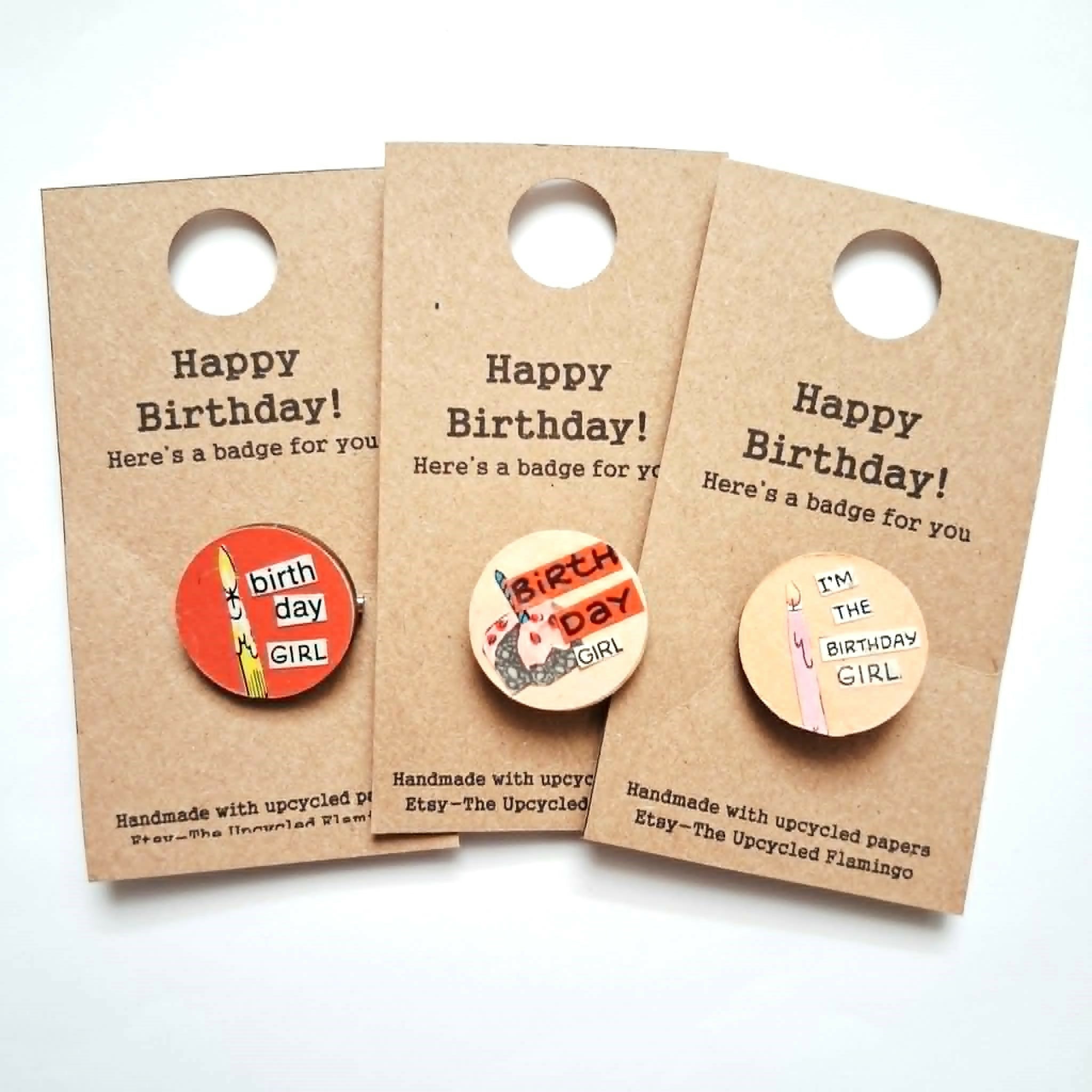Birthday Girl Badge - Eco Friendly