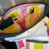 Unique Handcrafted Large Denim Tote Bag Handbag Made From Upcycled Blue And White Jeans