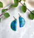 Ocean Dream Collection - Medium Semi Circle Polymer Clay Earrings