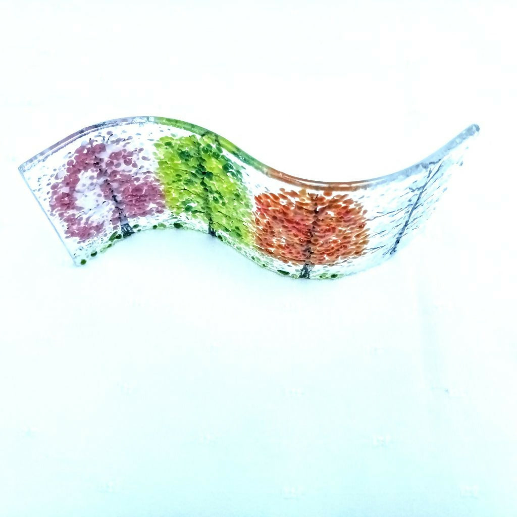 Fused Glass 4 Seasons Wave (Sm)