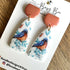 Autumn Polymer Clay Earrings, Dainty Handmade Dangles