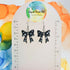 Handmade Black And White Dots Bow Resin Earrings