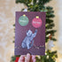 Happy Holidays Cat Christmas Card