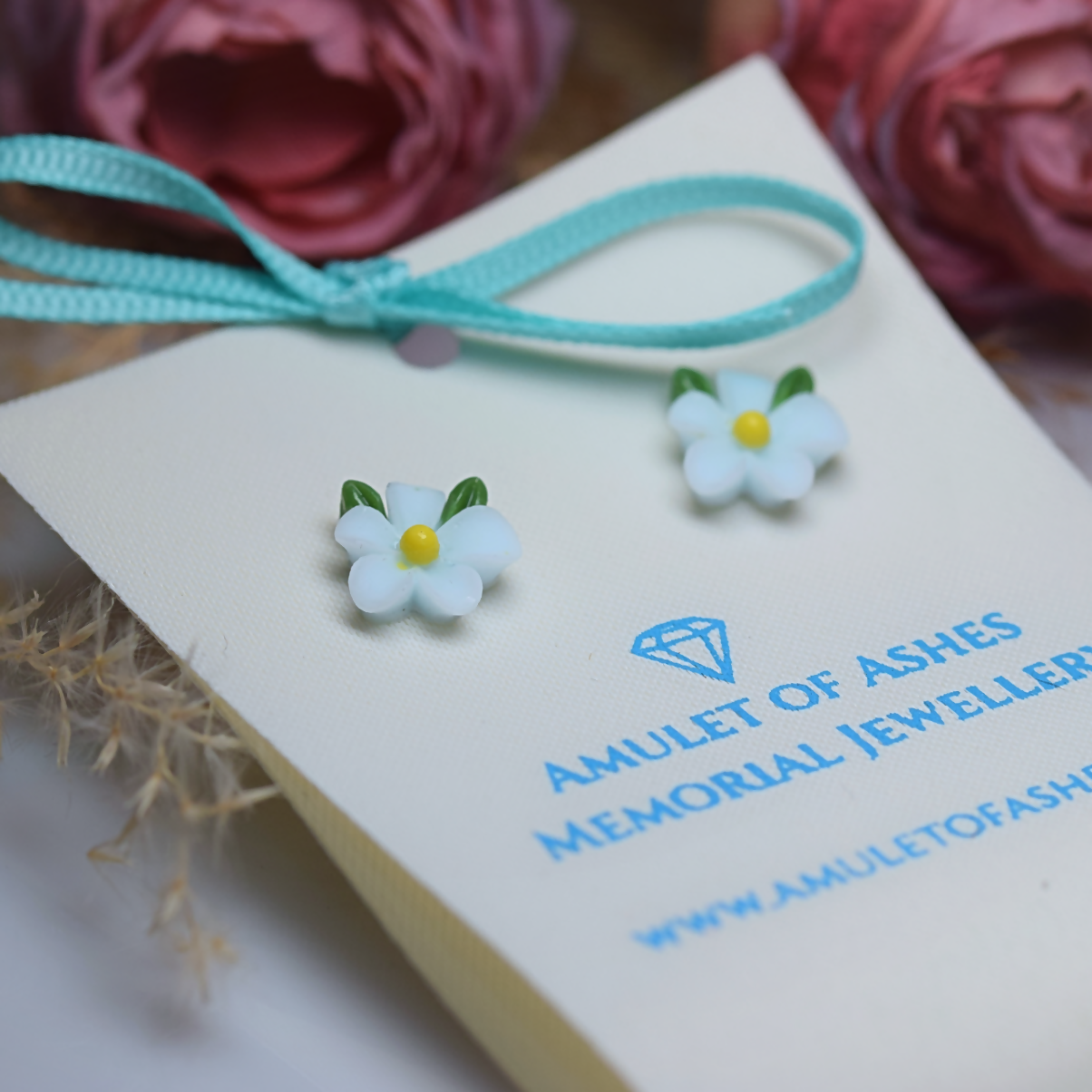 Resin Flower Earrings