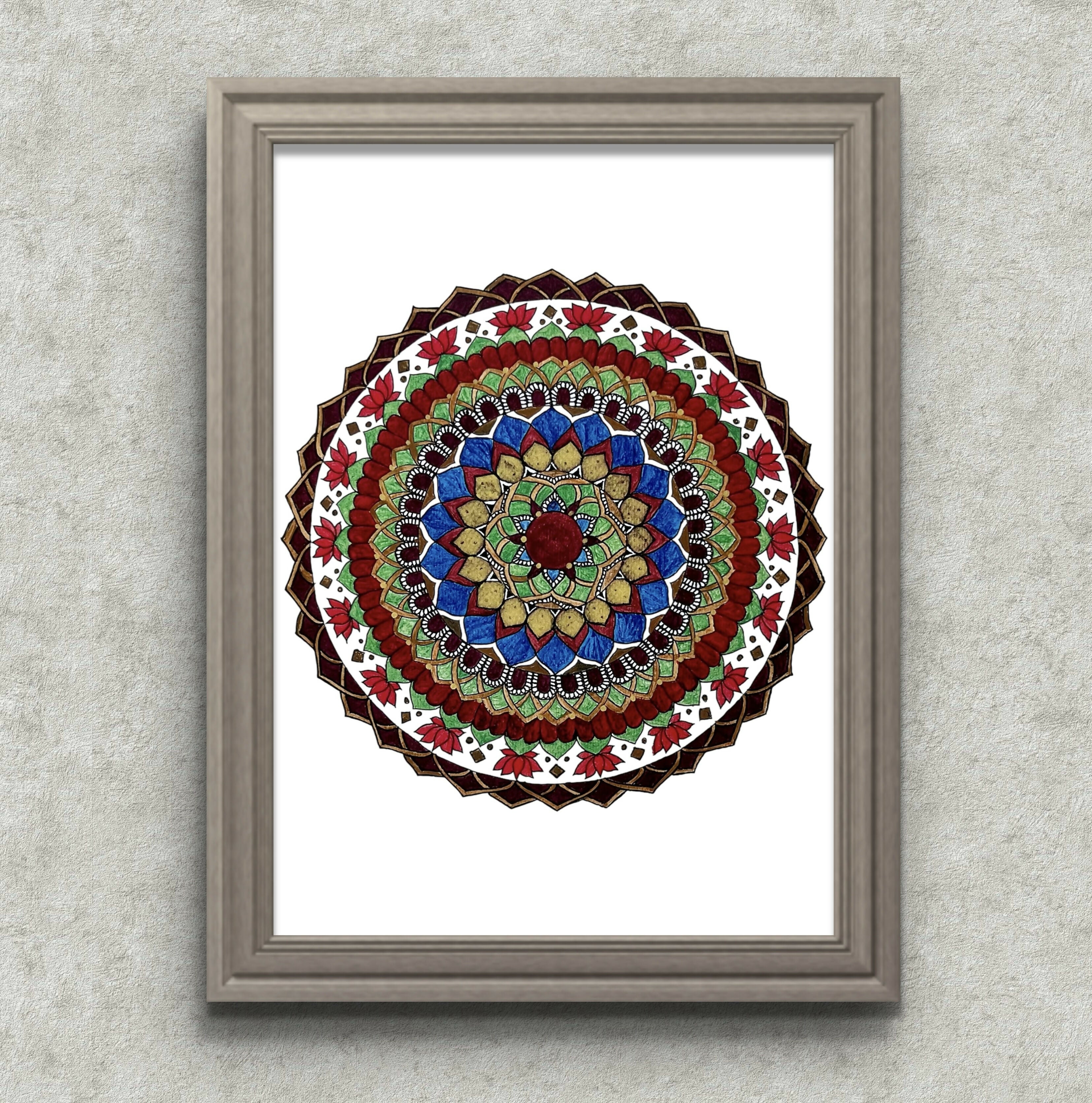 A4 Print - Flower Mandala