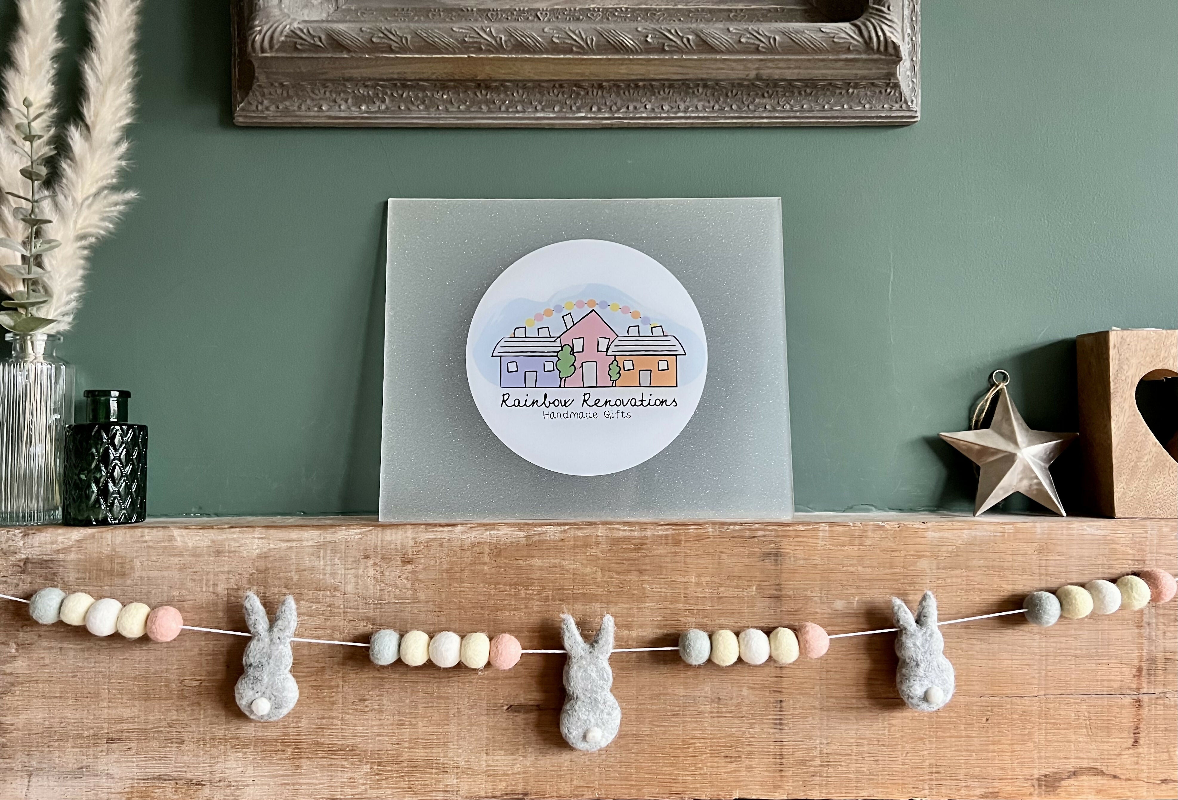 Felted Bunny Garland