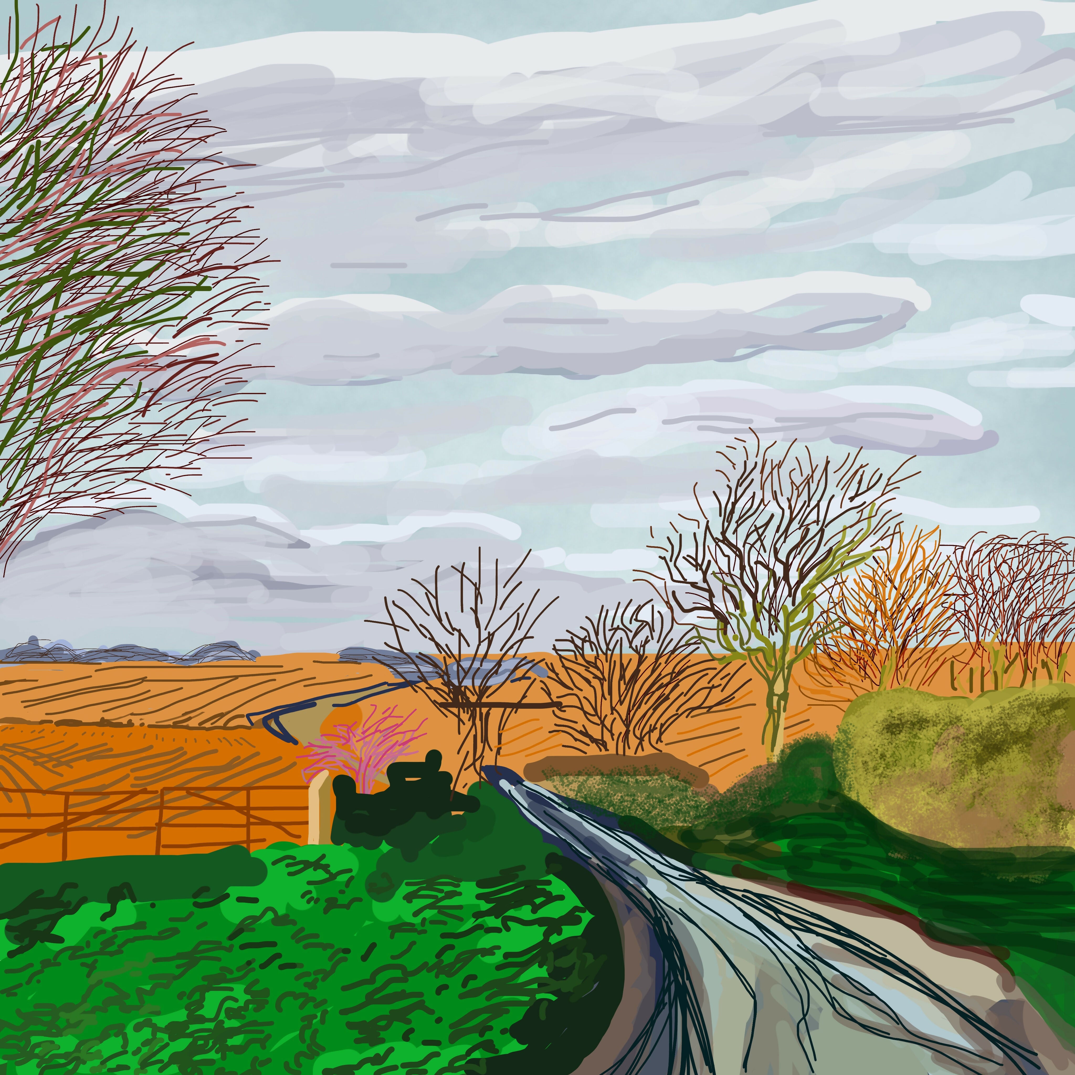 Road into York Greetings Card