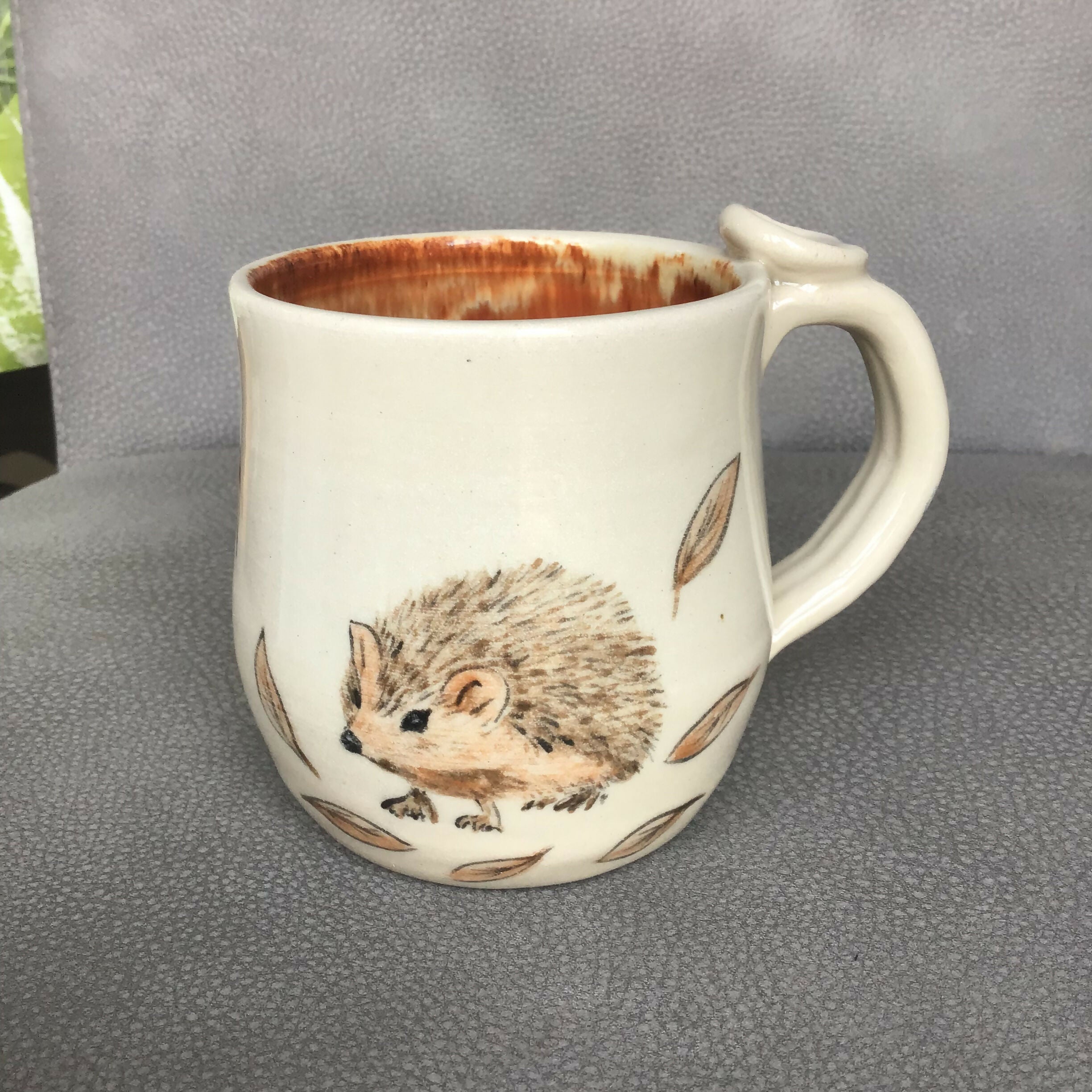 Hedgehog Leaf Mug