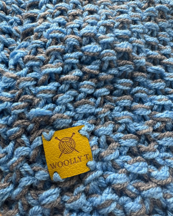LONG, COSY, UNISEX, 2-COLOUR MIXED SCARF, STRETCHY