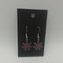 Purple Enamel Flower Earrings
