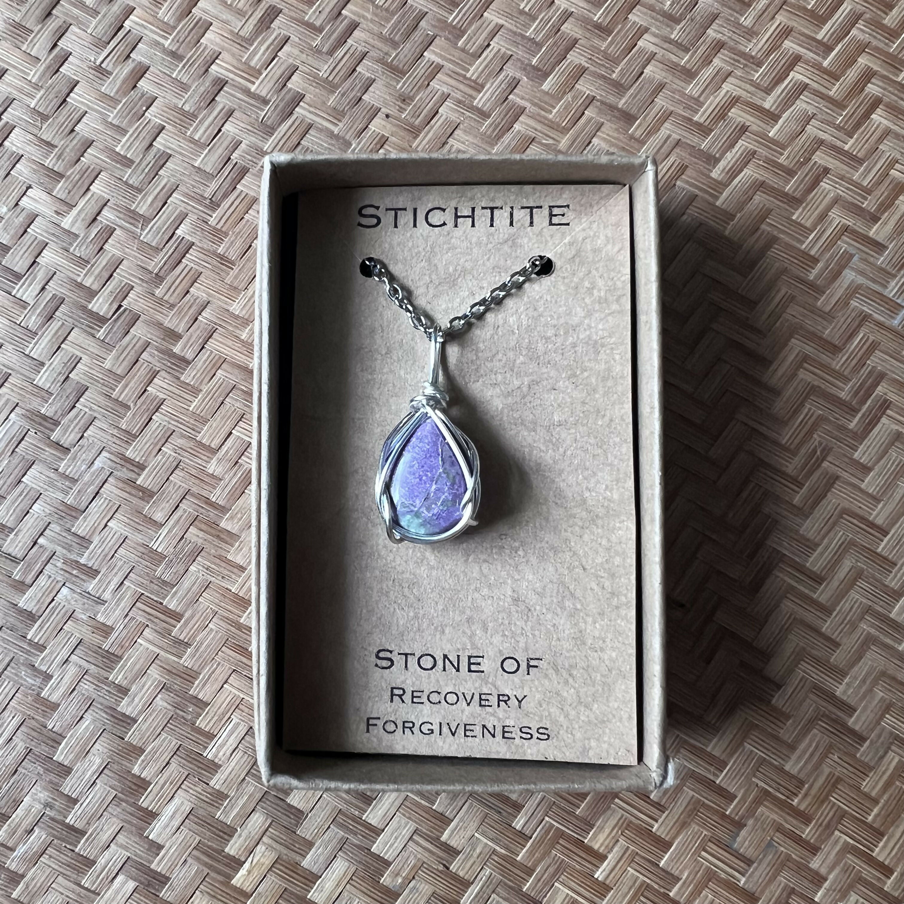 Stichite Wire Wrapped Pendant