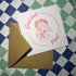 Lino Print Greeting Card - ‘Good Luck Babe!’ Cowgirl