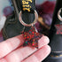 Handmade Black Red Glitter Resin Stars Boot Charms