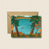 Canoeing on the Lake Illustrated Greetings Card