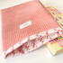 Smoky Pink Cherry Gingham Lining Book Sleeve
