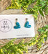 Ocean Dream Collection - Small Heart Polymer Clay Earrings