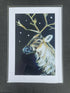 Midnight Reindeer - Print from original artwork