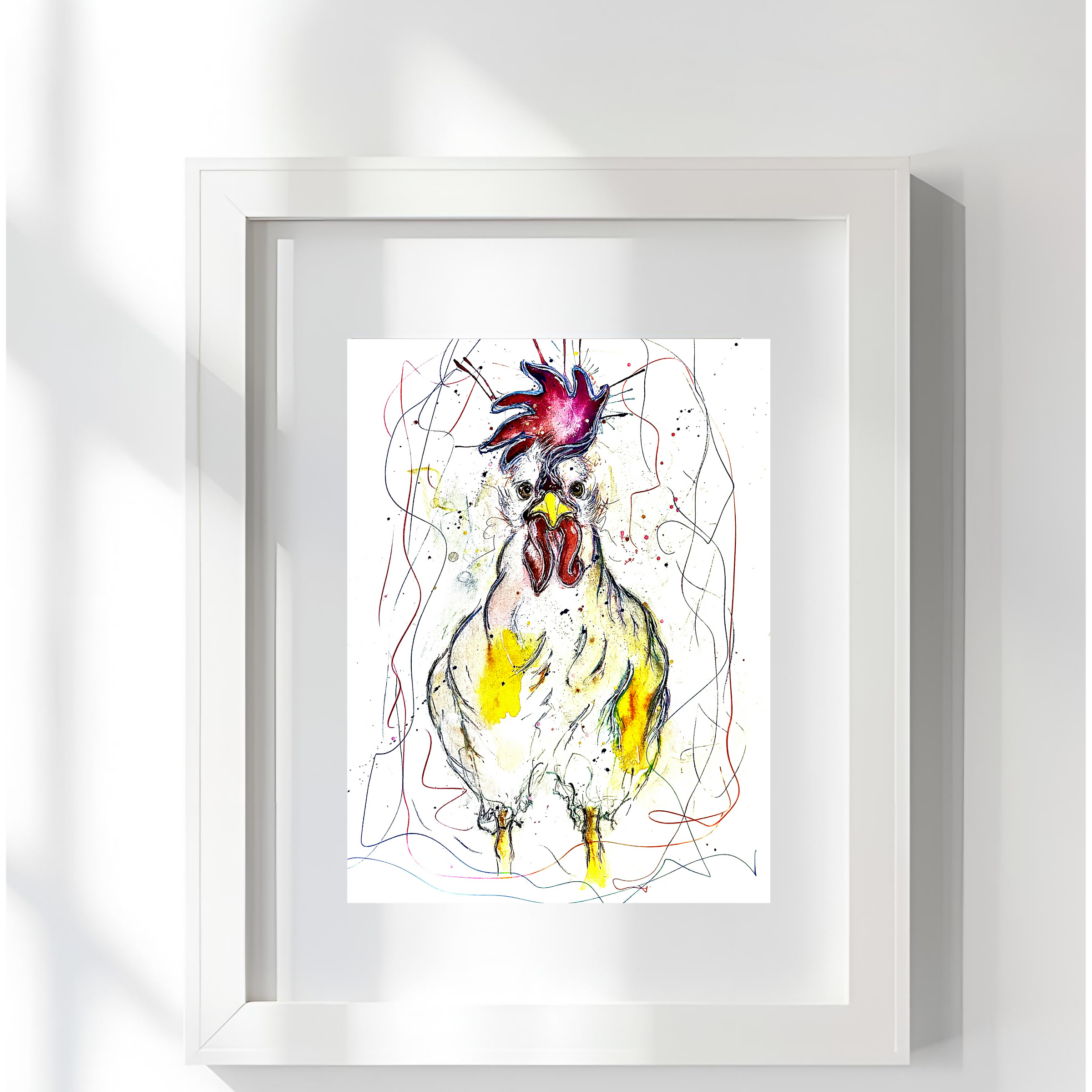FINE ART PRINT OF CHERYL THE CHICKEN