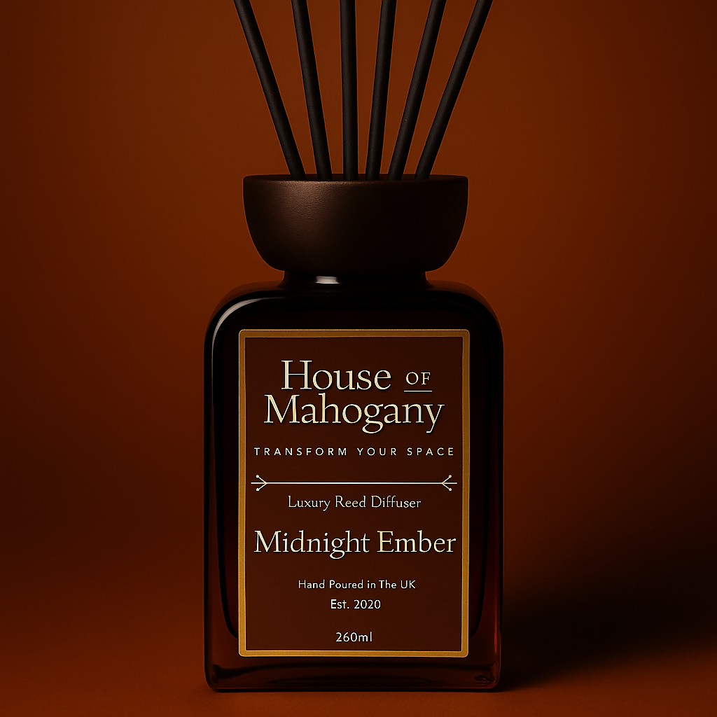 Midnight Ember Reed Diffuser & Black Fibre Sticks