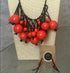 Red Necklace & Earrings Set