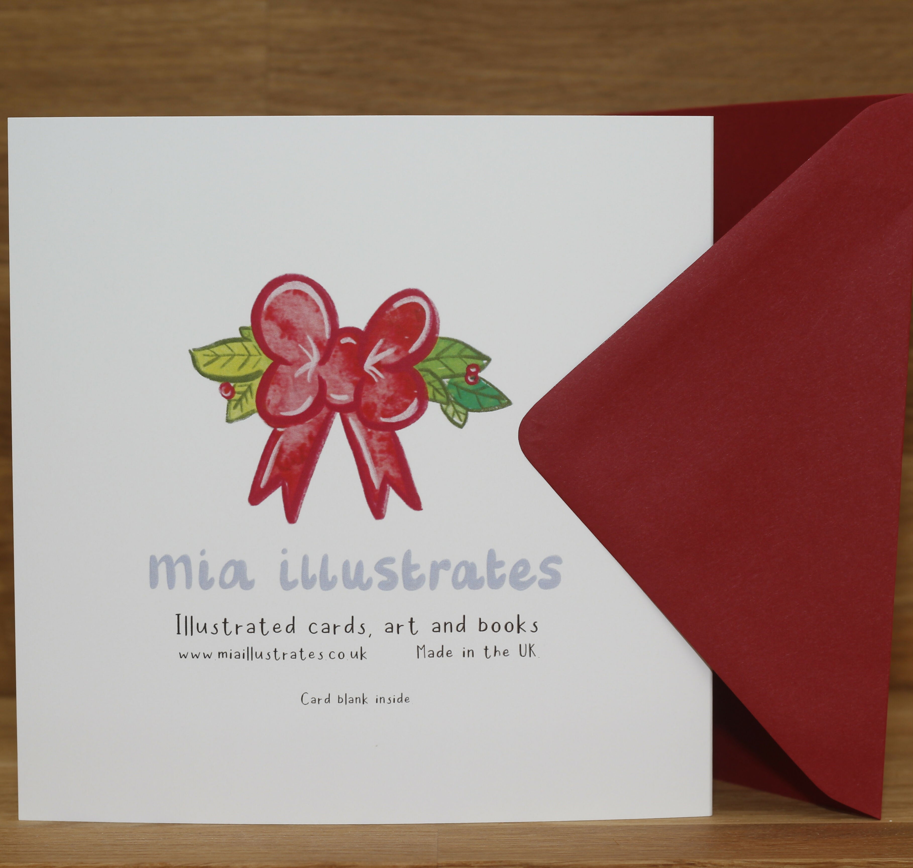 Merry Christmas Wreath Greeting Card