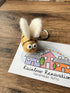 Felted Bee Keyring