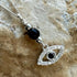 Handmade Sterling Silver Black Obsidian Evil Eye Necklace