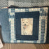 Unique Handcrafted Patchwork Purse Wristie Made From Upcycled Jeans And Dog Print Fabric