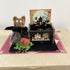 Bat and Crank Handle Music Box Ornament