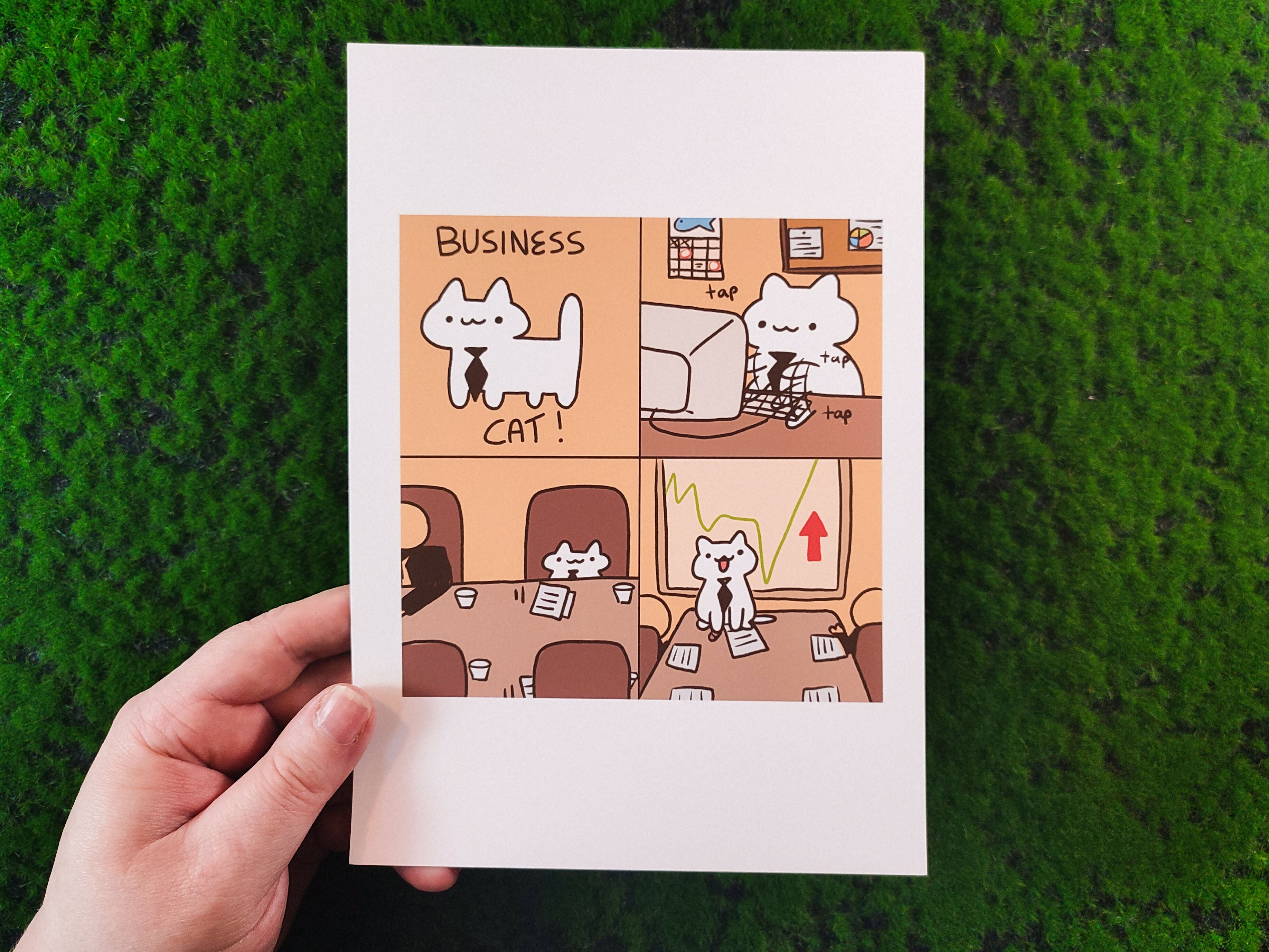 Business Cat Art Print