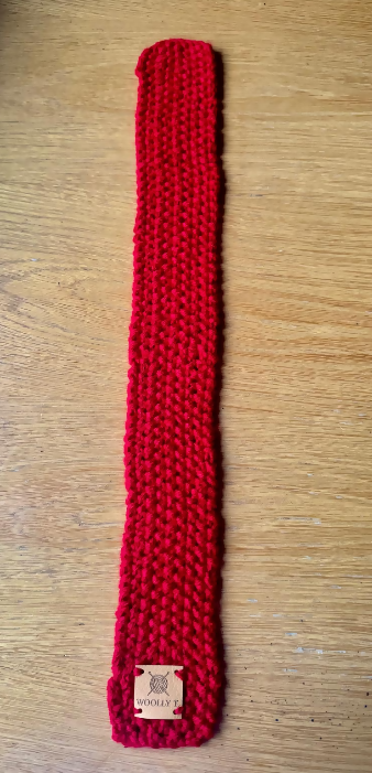 PET SCARF, COSY RICH RED COLOUR - CAT OR SMALL DOG