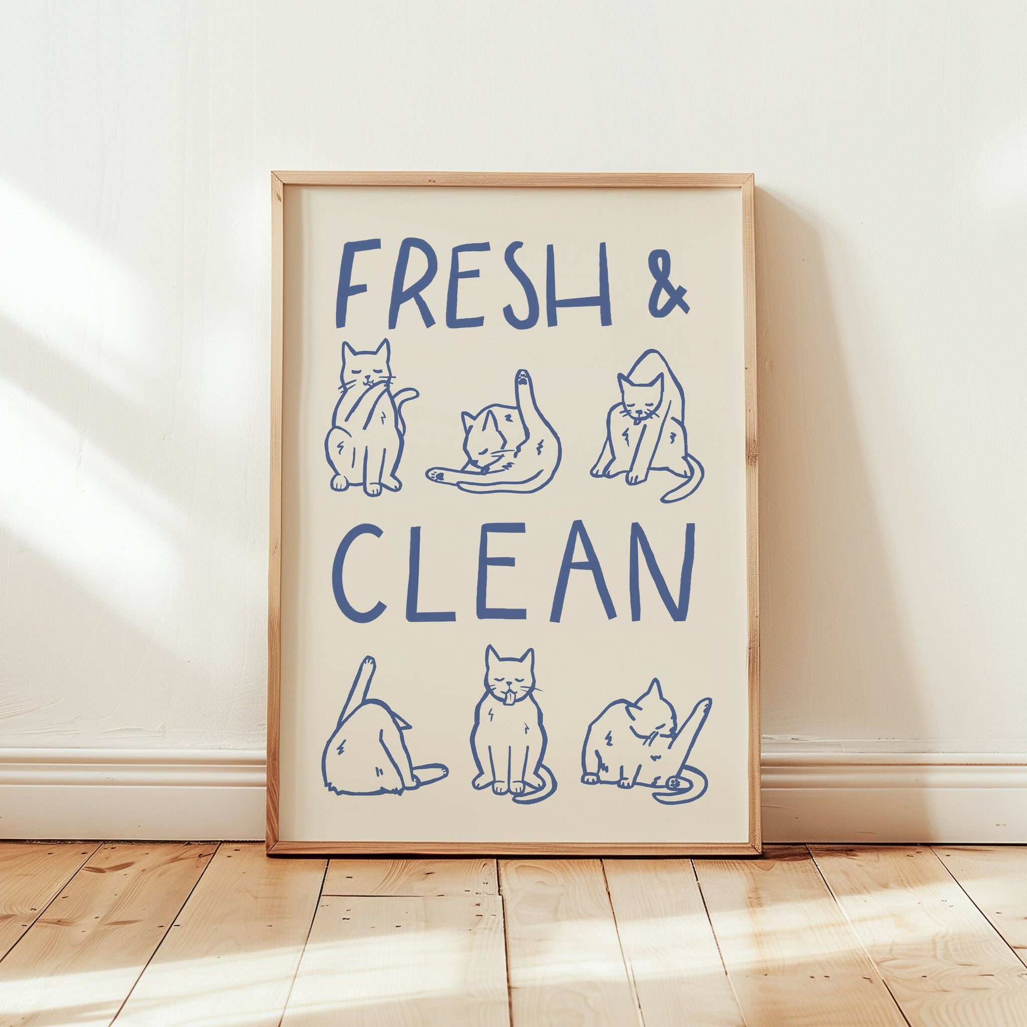 Fresh and Clean Cat Print