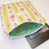 Yellow Striped Red Floral Green Gingham Lining Book or Kindle Sleeve