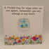 Fused Glass Pocket Hug Card