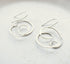Sterling Silver Swirl Dangly Earrings