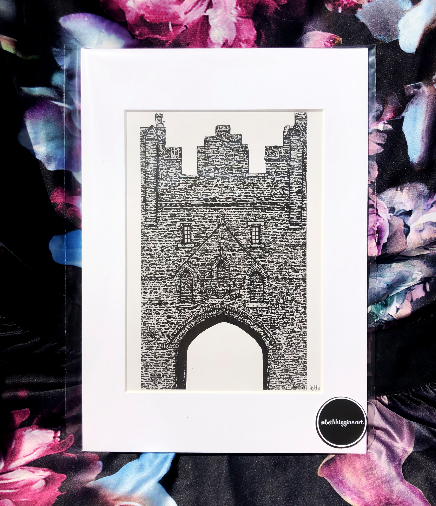 'The North Bar' Artwork Print in White Mount