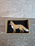 Handcrafted Cherry Veneered Red Fox Pin