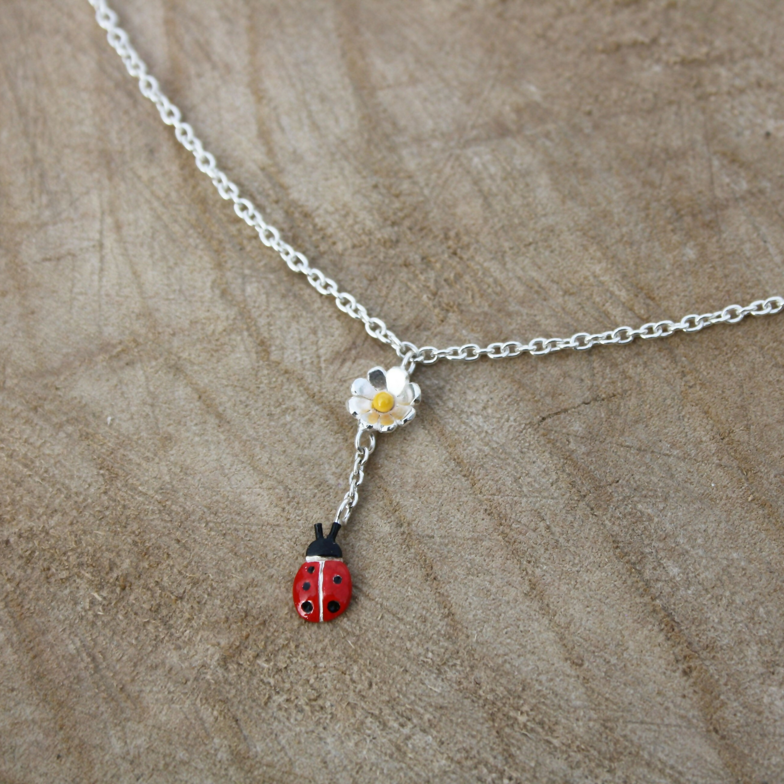 Ladybird Drop Necklace