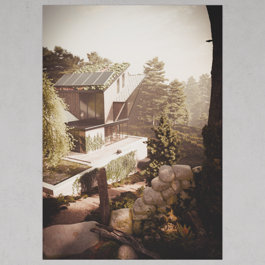 Cabin Overlook Print
