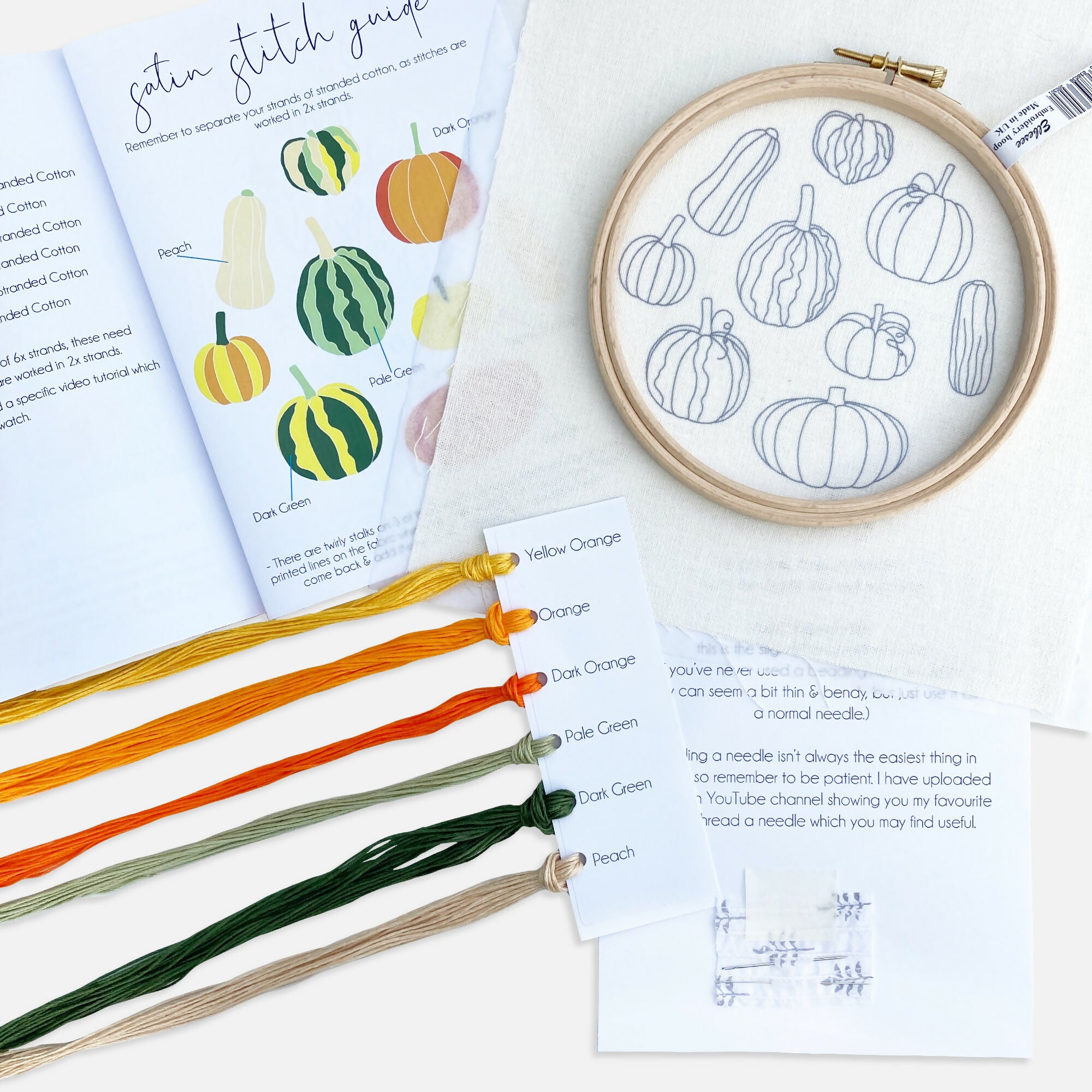 Pumpkin Embroidery Kit