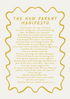 New Parent Manifesto A5 Art Print