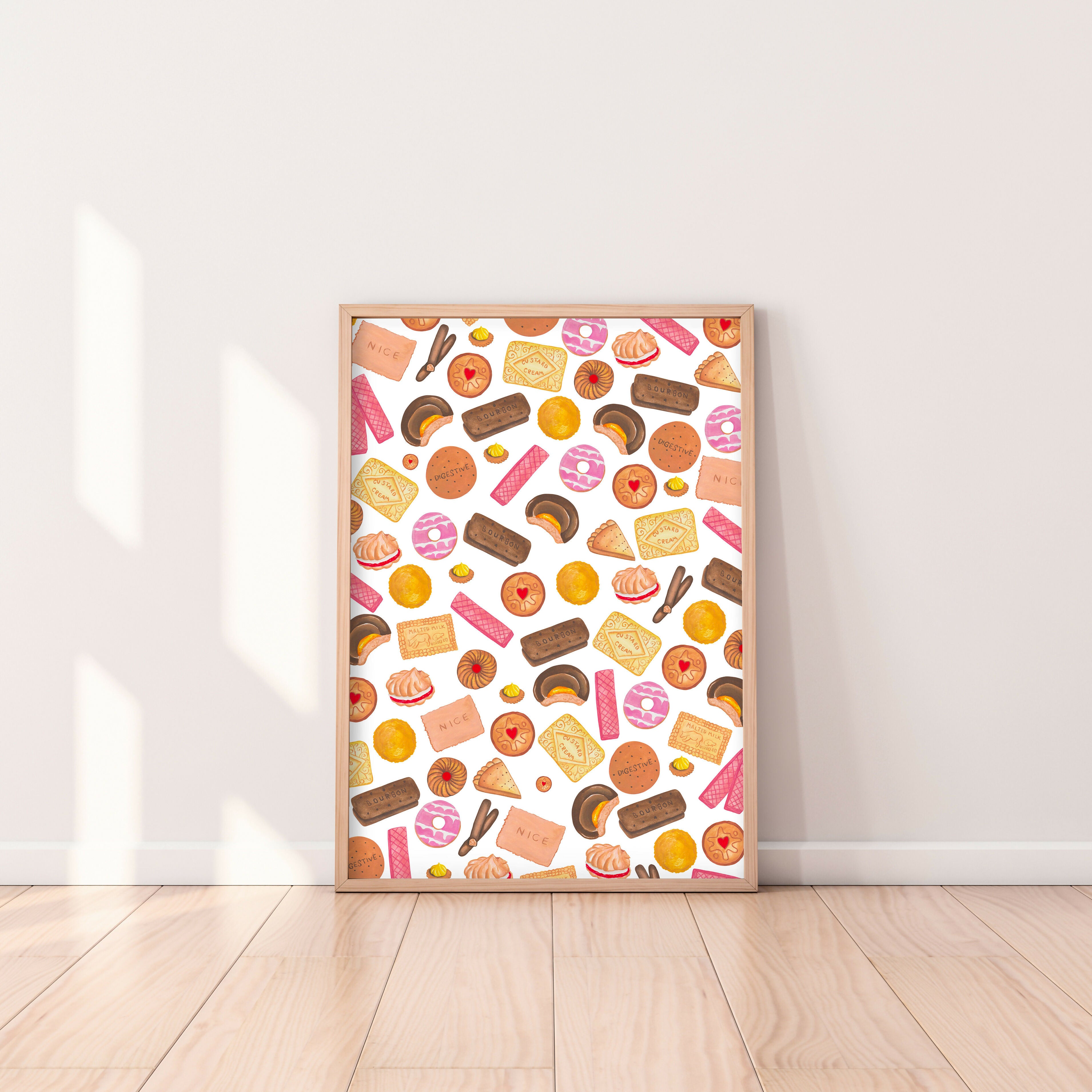 Biscuits A4 Art Print