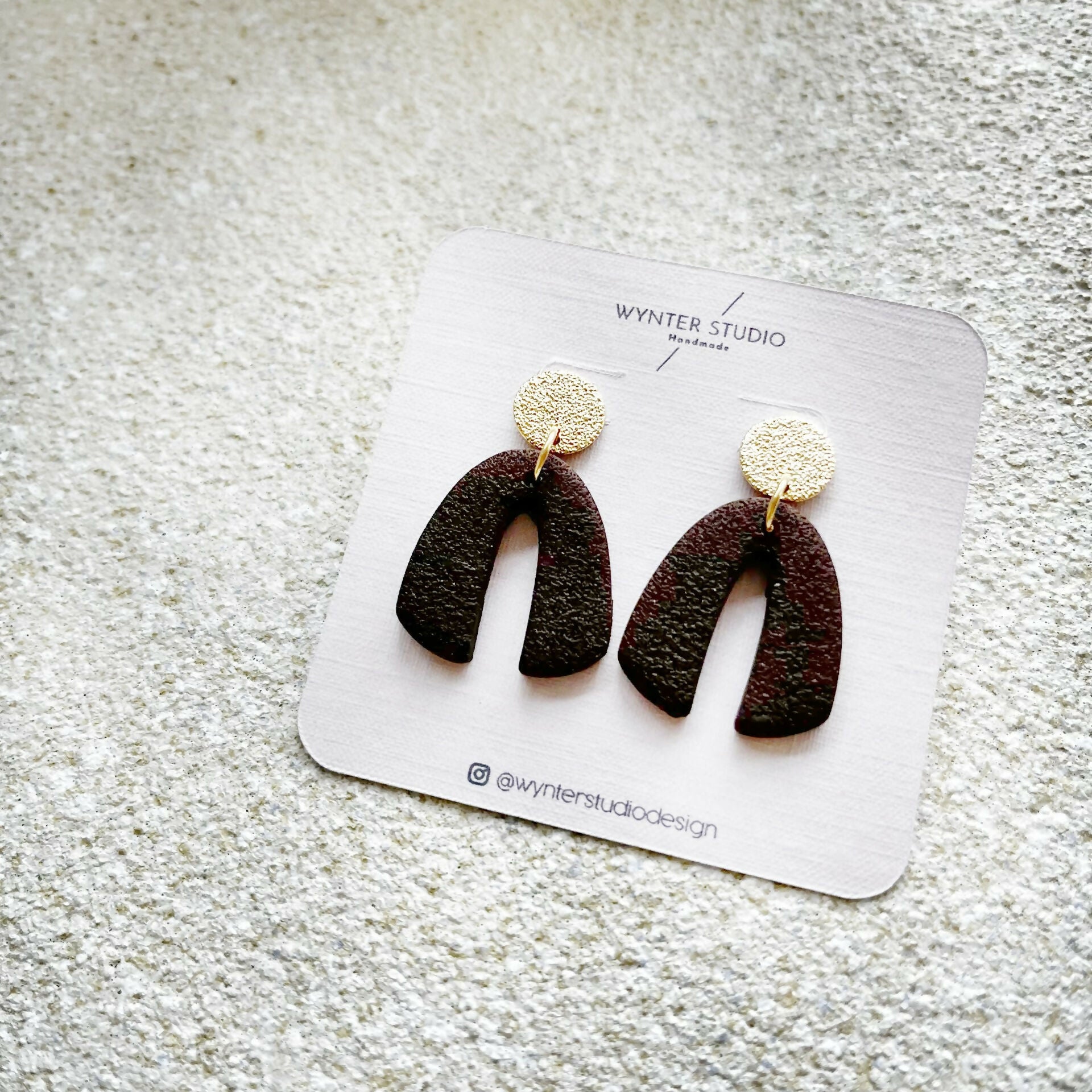 Coastal Clay Arch Earrings
