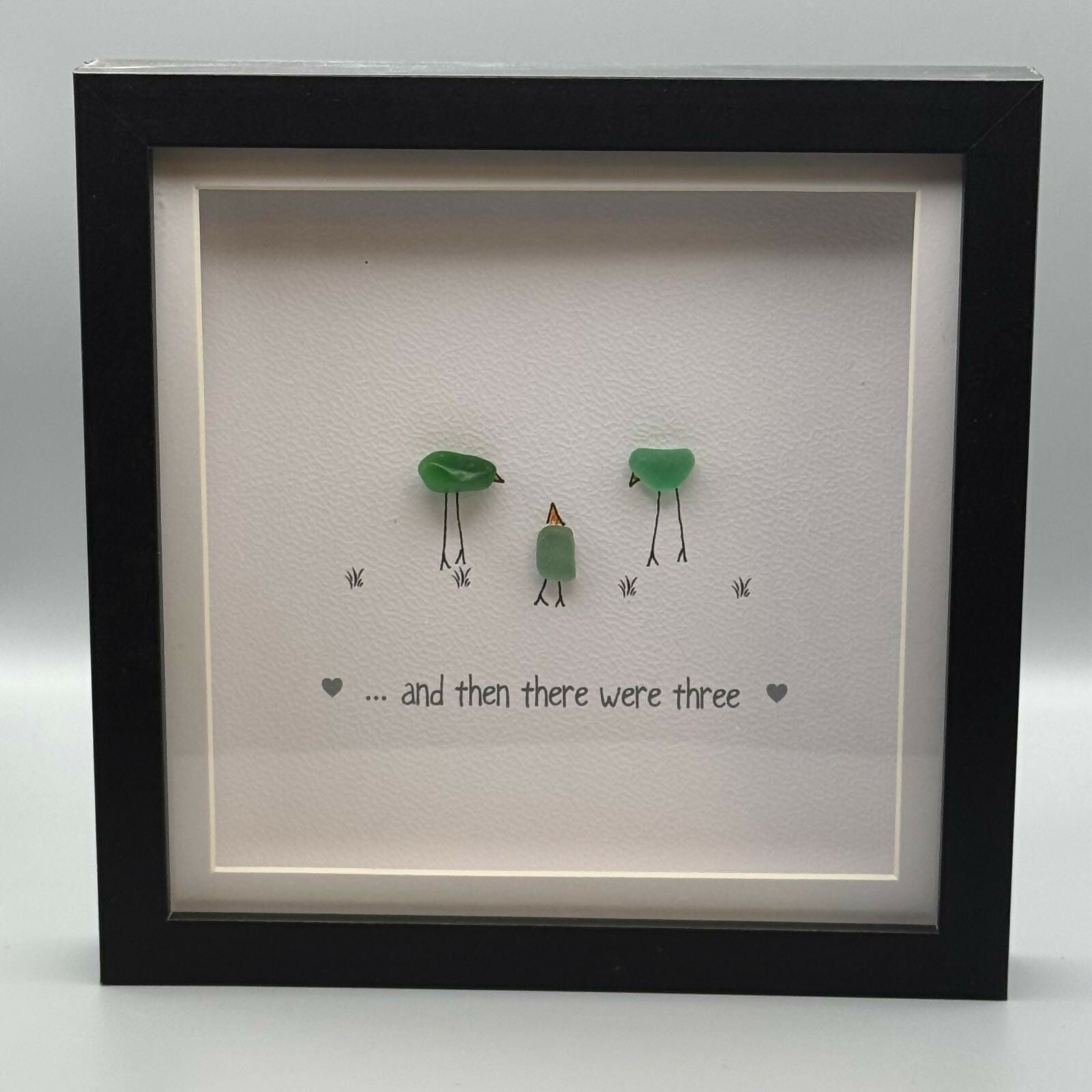 And Then There Were Three (new baby) - Square Small