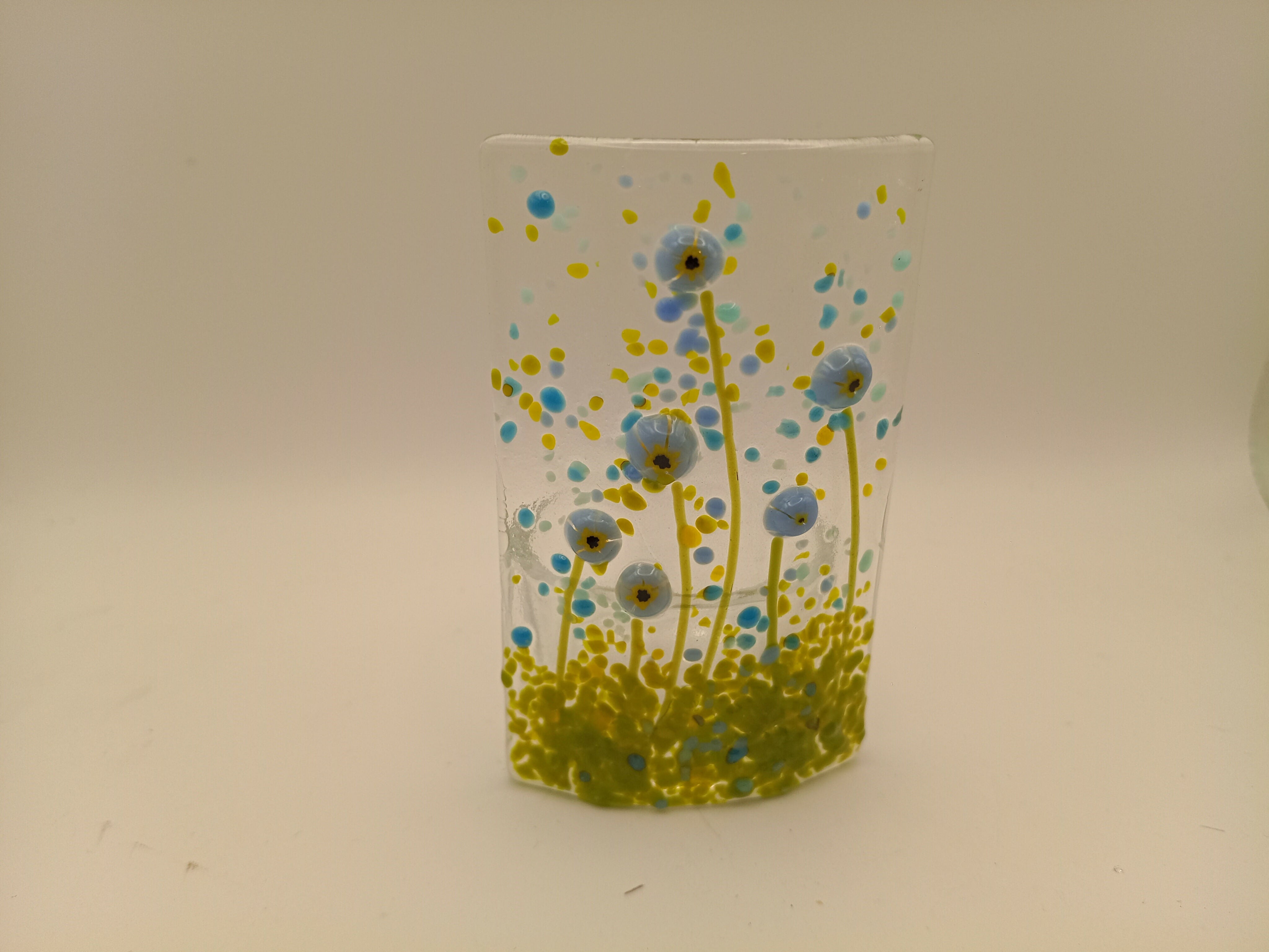 Fused Glass Flower Tealight